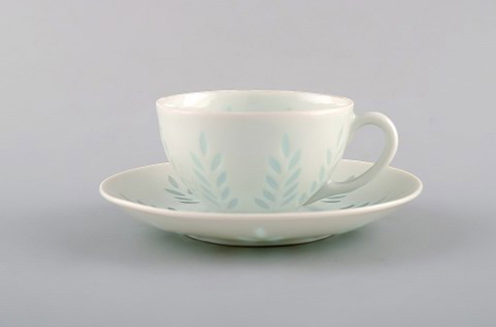 Freidl Holzer Kjellberg for Arabia. Complete 6 person coffee service in rice porcelain. Mid-1900. - 2
