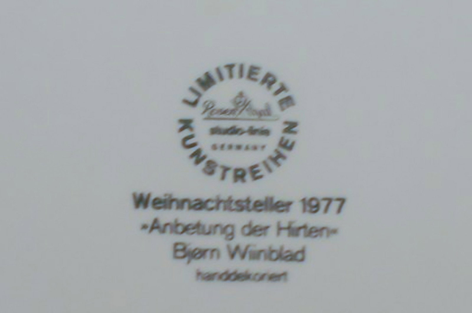 Rosenthal Wiinblad Christmas plate from 1977. - 4