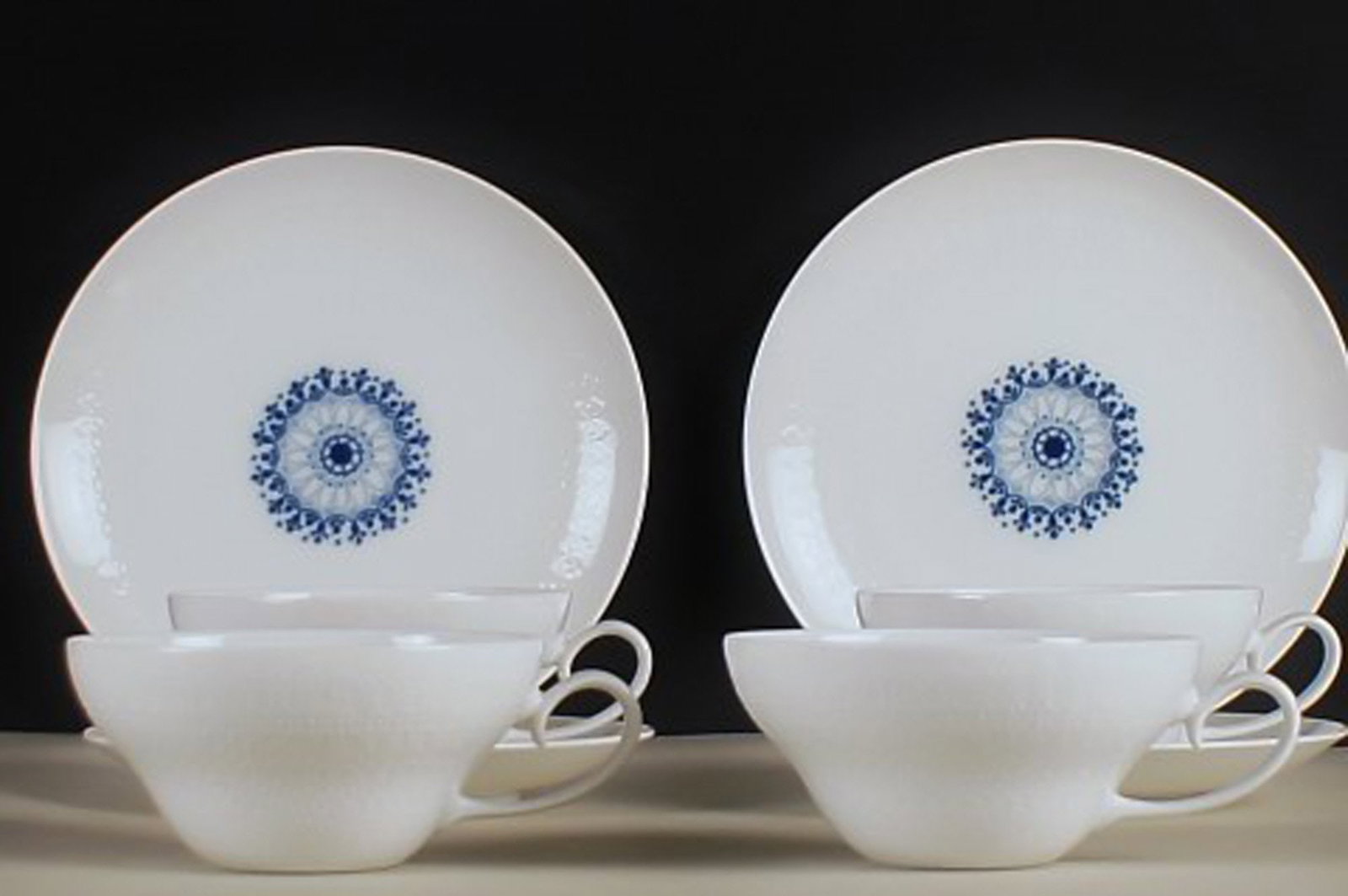 Rosenthal Bjorn Wiinblad, 4 teacups. - 3
