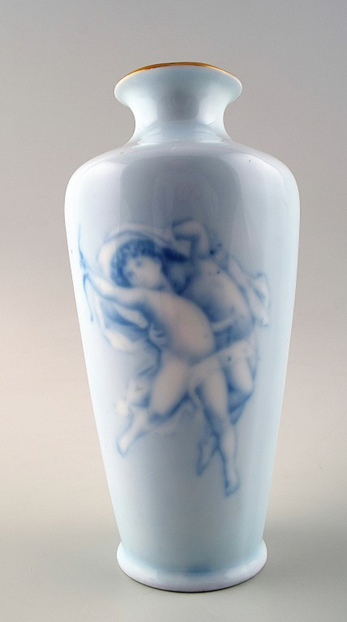 Rosenthal "Copenhagen" porcelain vase decorated with angels.: Brand: Rosenthal Rosenthal "Copenhagen" porcelain vase decorated with angels. Reserve: $84.00 Shipping: Domestic: Shipping rates are determined by destination International: Foreign shipping rates