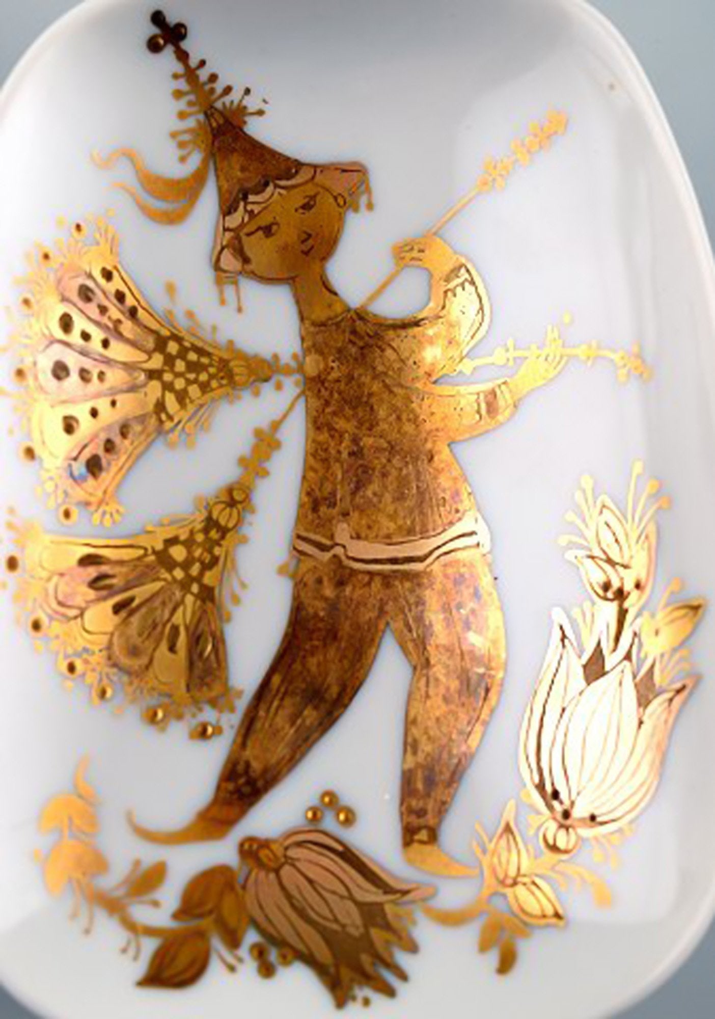 Rosenthal Studio Line, Wiinblad platter, gold-plated. - 2