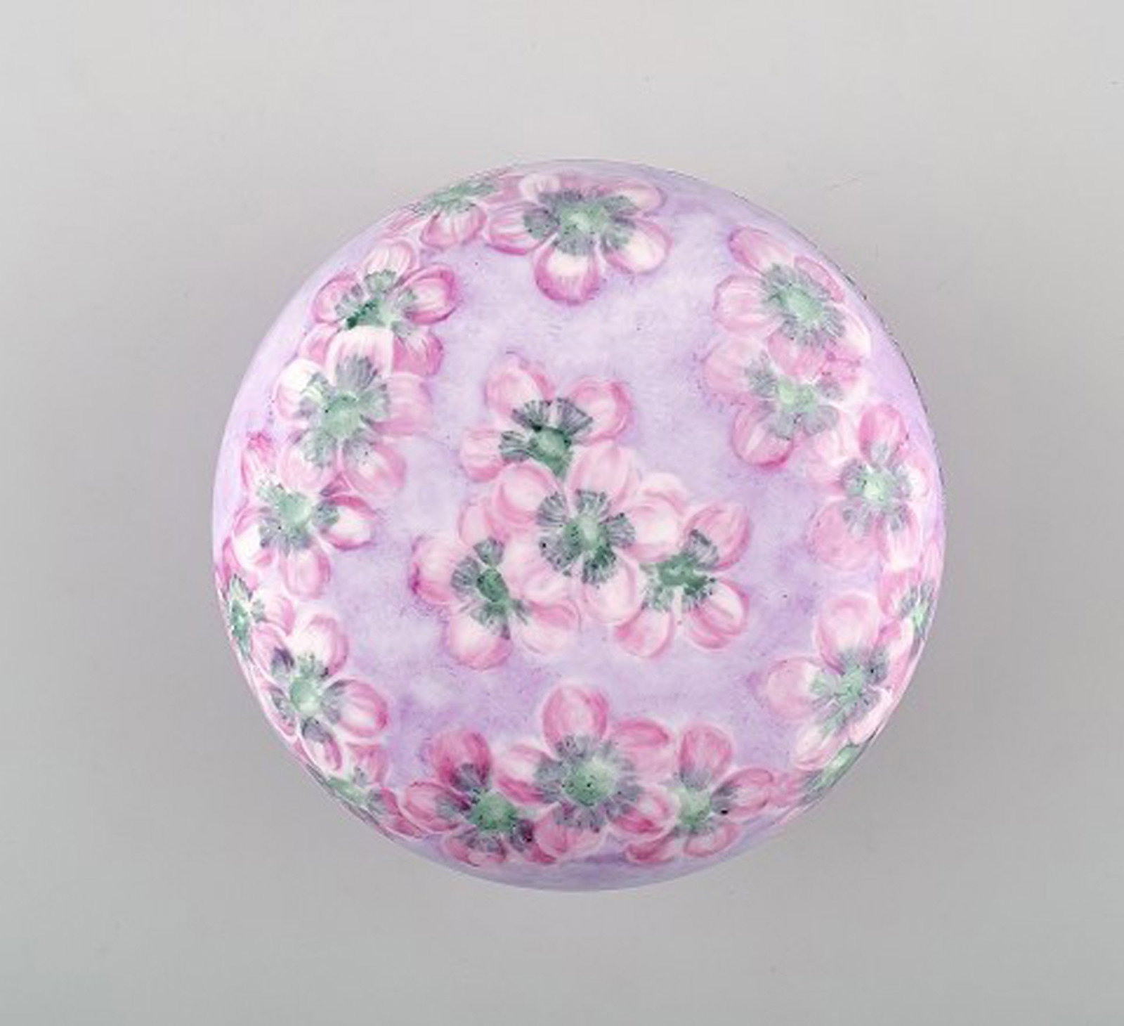Rosenthal lidded jar / jewelry box, hand painted. - 3