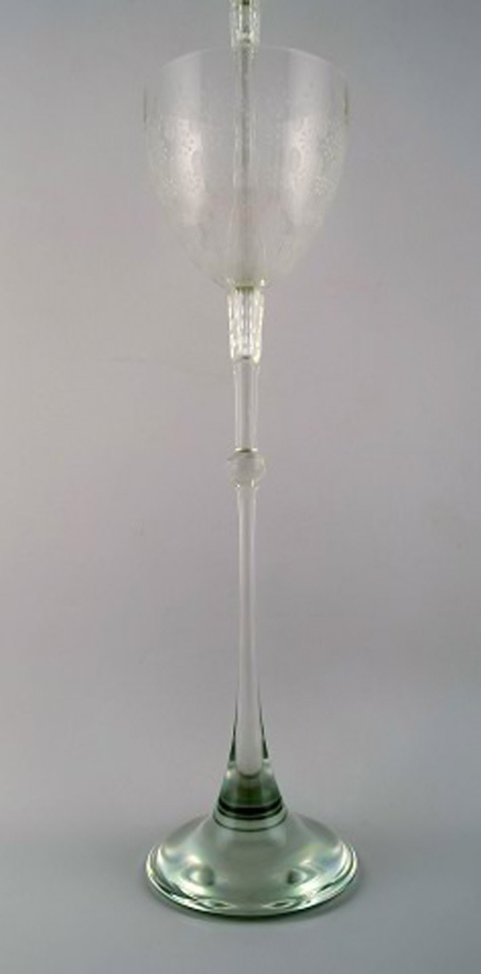 Bjørn Wiinblad for Rosenthal, very large and rare "Romanze" champagne tower. 3 glasses in one. - 3