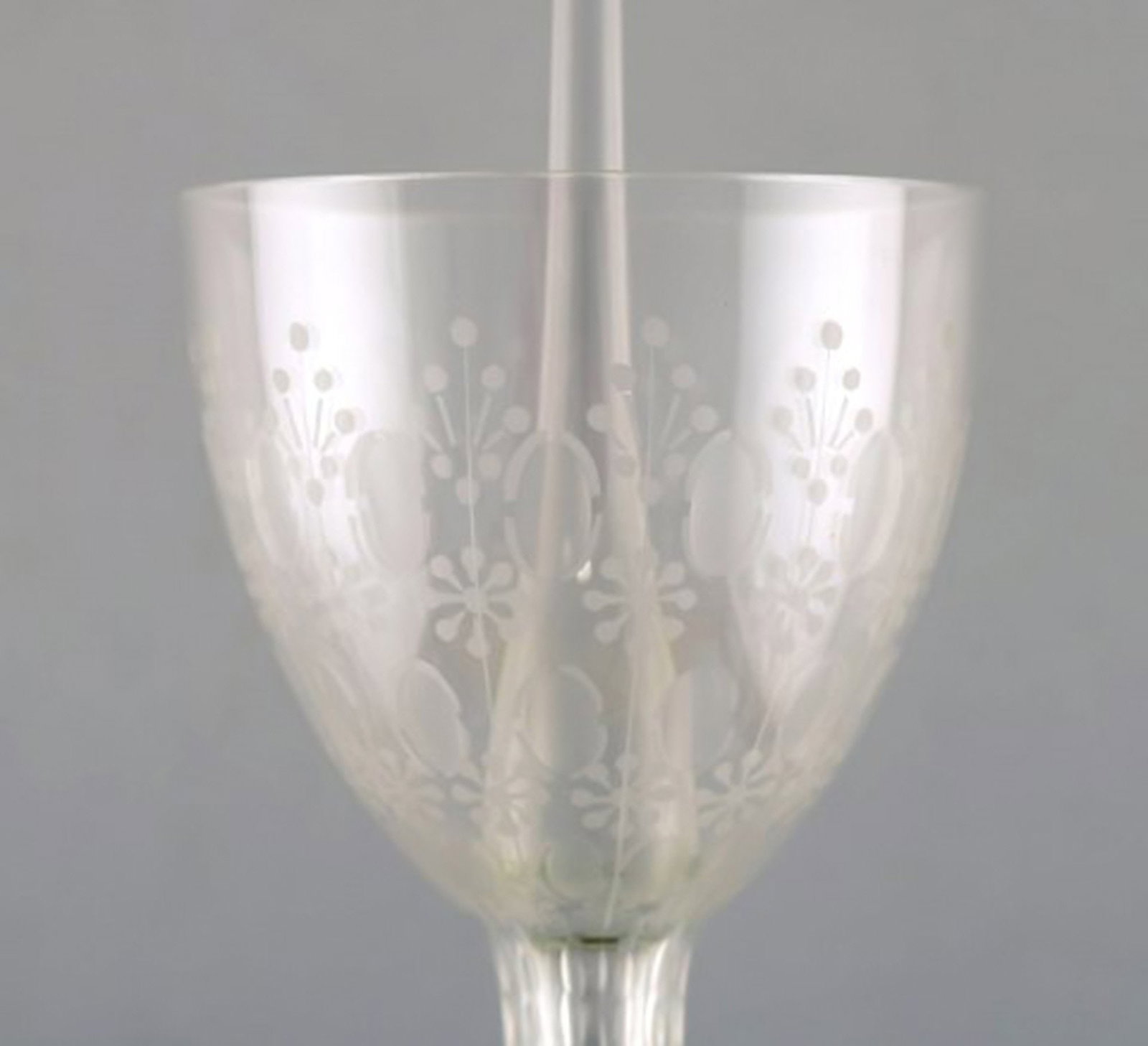 Bjørn Wiinblad for Rosenthal, very large and rare "Romanze" champagne tower. 3 glasses in one. - 4