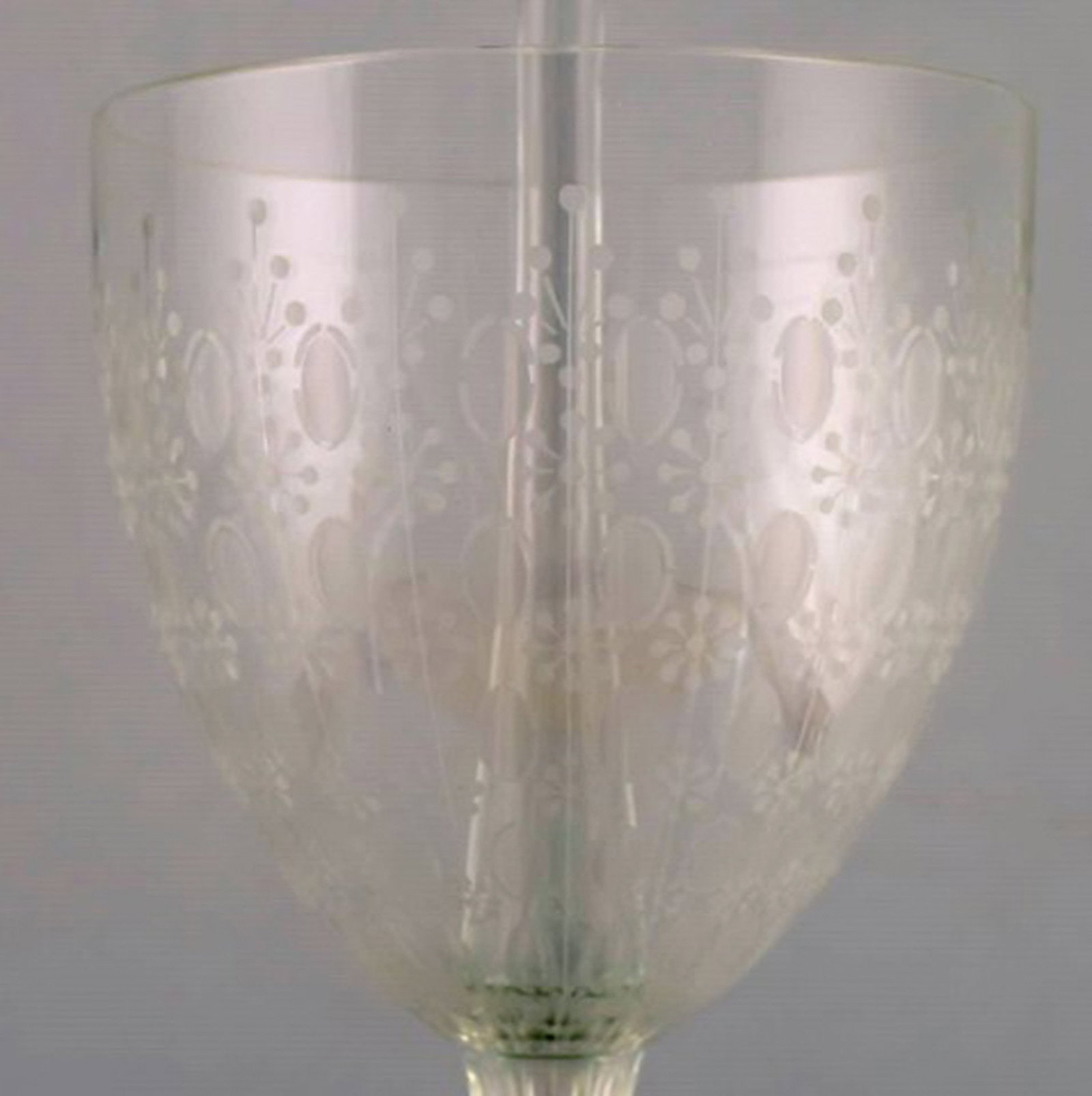Bjørn Wiinblad for Rosenthal, very large and rare "Romanze" champagne tower. 3 glasses in one. - 7