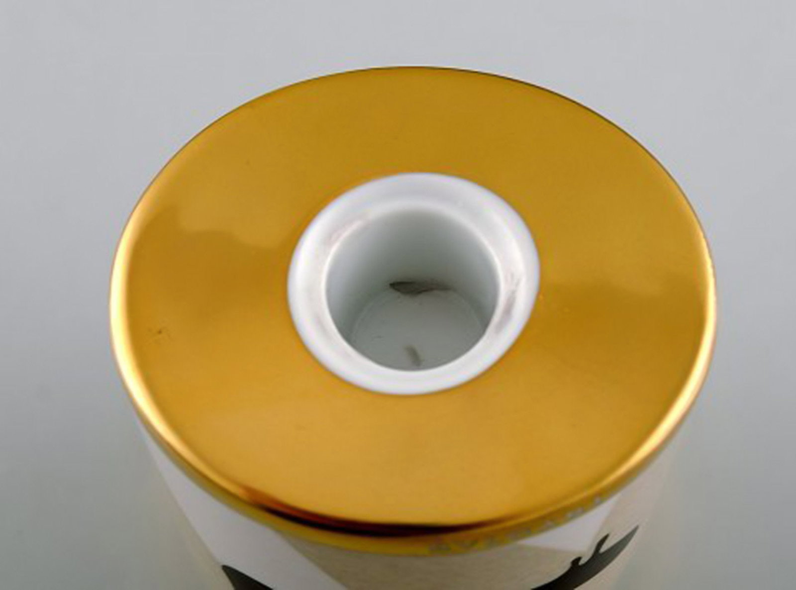 Bvlgari / Bulgari for Rosenthal. "Pascolo Rupestre" candle holder in porcelain. Animal motif and - 4