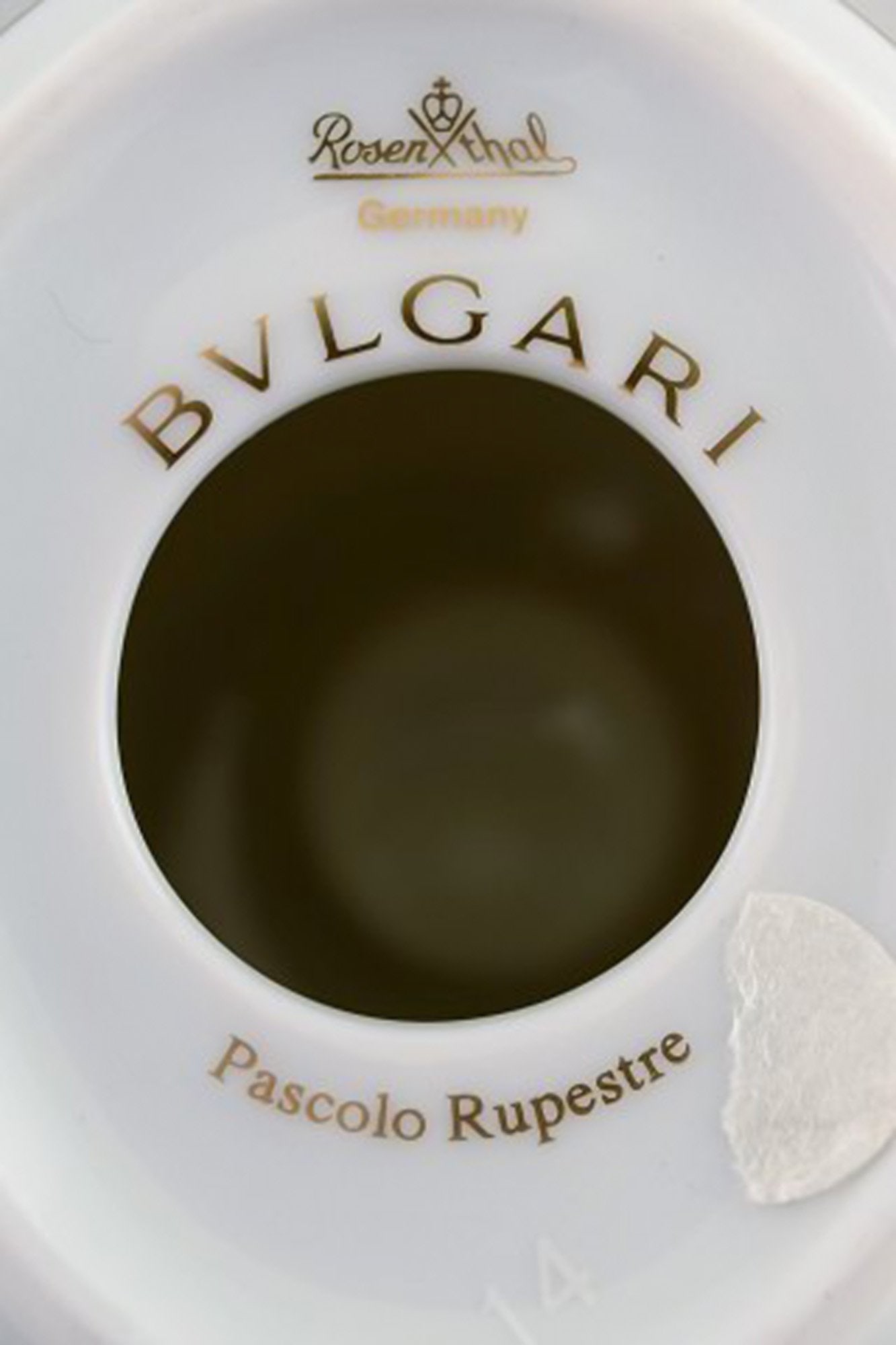 Bvlgari / Bulgari for Rosenthal. "Pascolo Rupestre" candle holder in porcelain. Animal motif and - 5