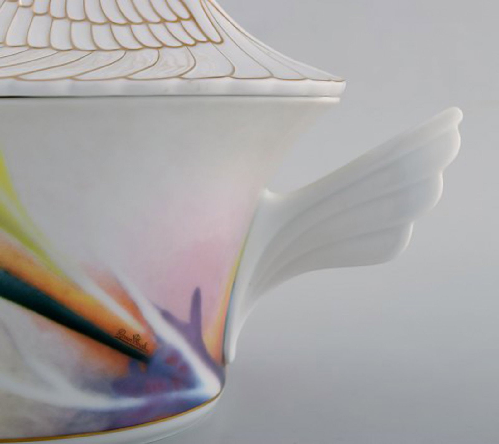 Paul Wunderlich for Rosenthal. Large "Mythos" porcelain tureen. 1980 / 90's. - 5