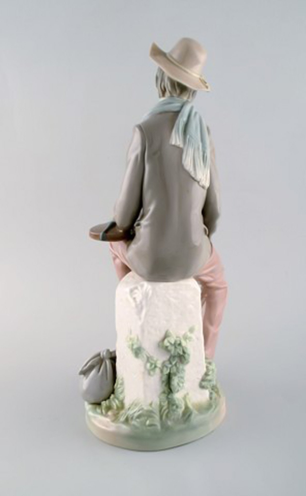 Lladro, Spain. Large porcelain figure. Troubadour. 1980 / 90's. - 6