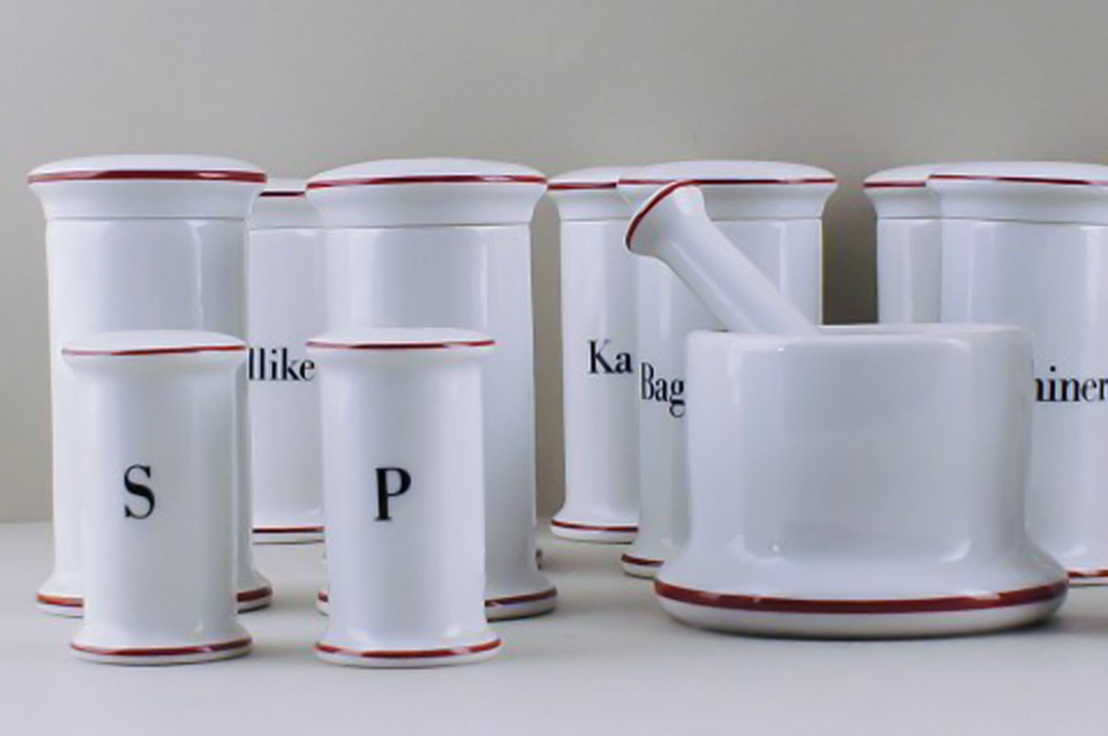 12 pieces. B&G (Bing & Grondahl) spice set. - 4