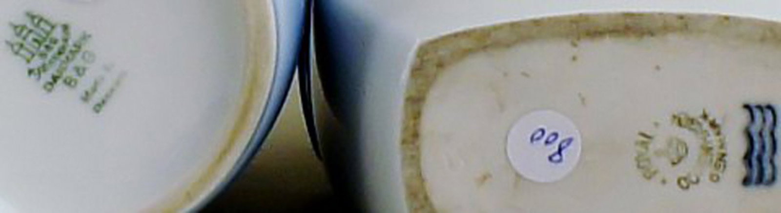 2 B&G (Bing & Grondahl) and Royal Copenhagen "Heering" liquor jugs with stopper. - 5