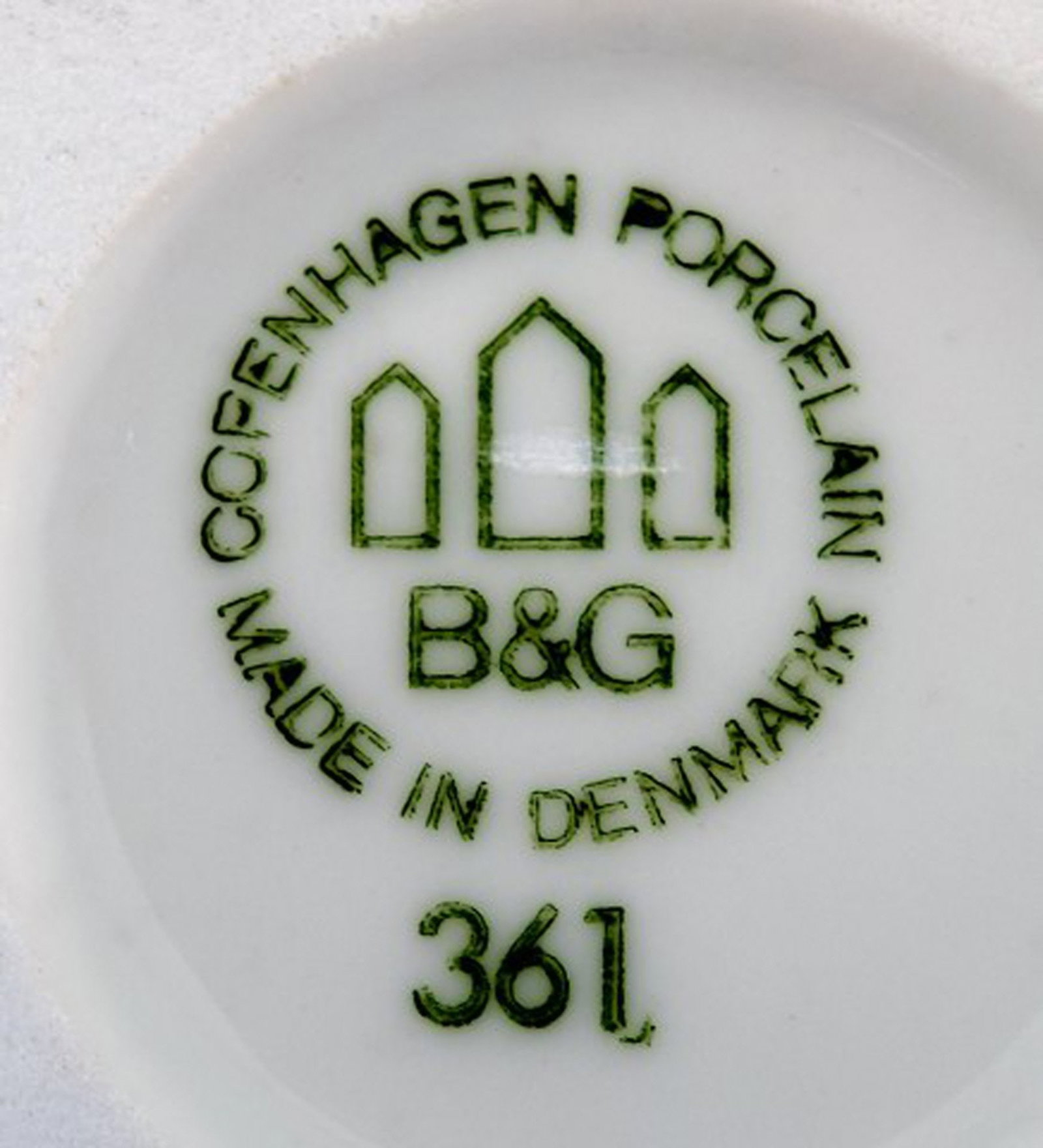 Bing & Grondahl Blue Koppel. Round bottle holders / small platters # 361. 6 pcs. in stock. - 3