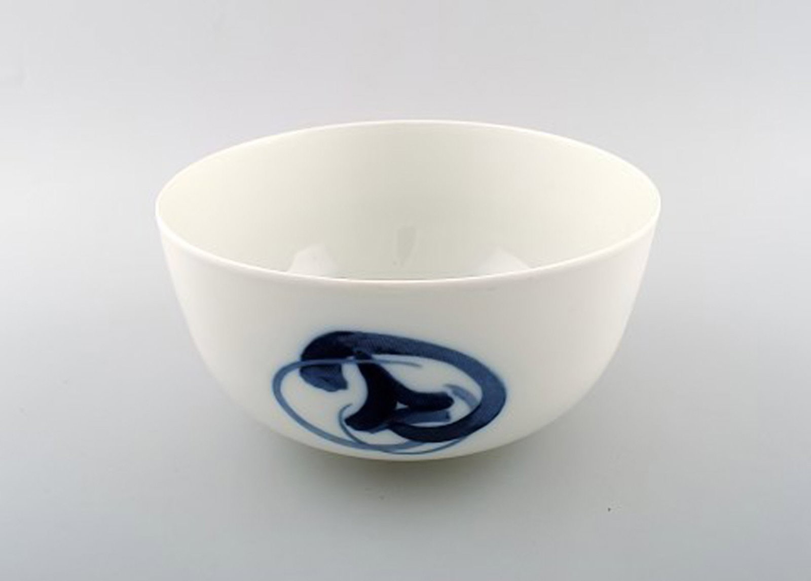 Bing & Grondahl Blue Koppel Salad Bowl # 313 Designed by Henning Koppel. - 2