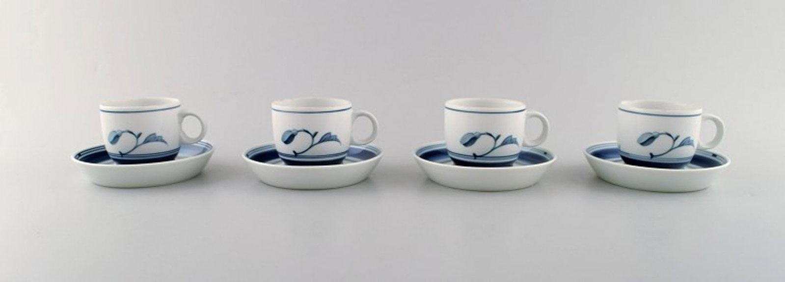 B&G, Bing & Grondahl. Corinth mocha cup in hand painted porcelain with saucer. Set of 4. Model: Brand: Bing & Grøndahl B&G, Bing & Grondahl. Corinth mocha cup in hand painted porcelain with saucer. Set of 4. Model number: 463. Reserve: $84.00 Shipping: Domestic: Shipping rates are
