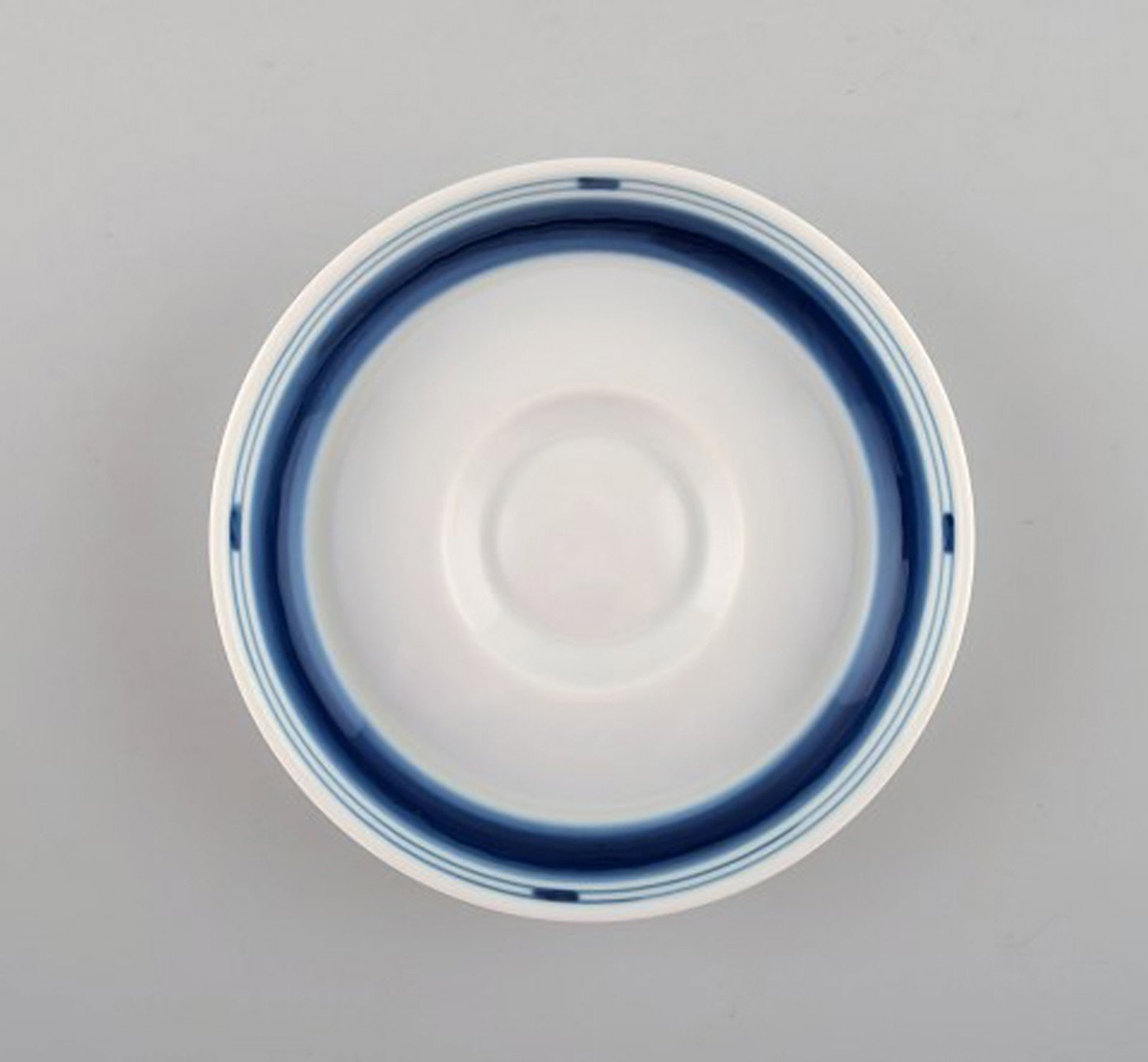 B&G, Bing & Grondahl. Corinth mocha cup in hand painted porcelain with saucer. Set of 4. Model - 3
