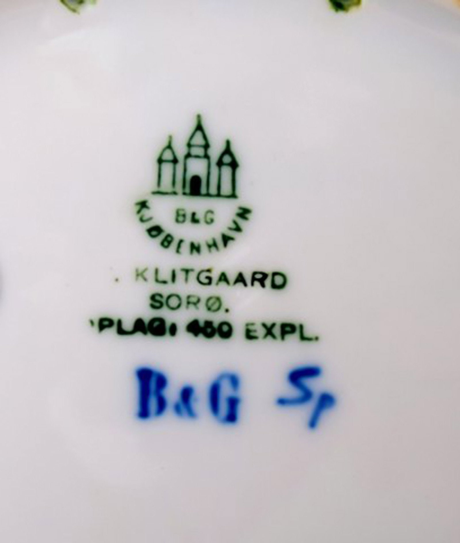 Rare B&G, Bing & Grondahl commemorative / jubilee plate. Klitgaard, Soro. 450 copies. - 2