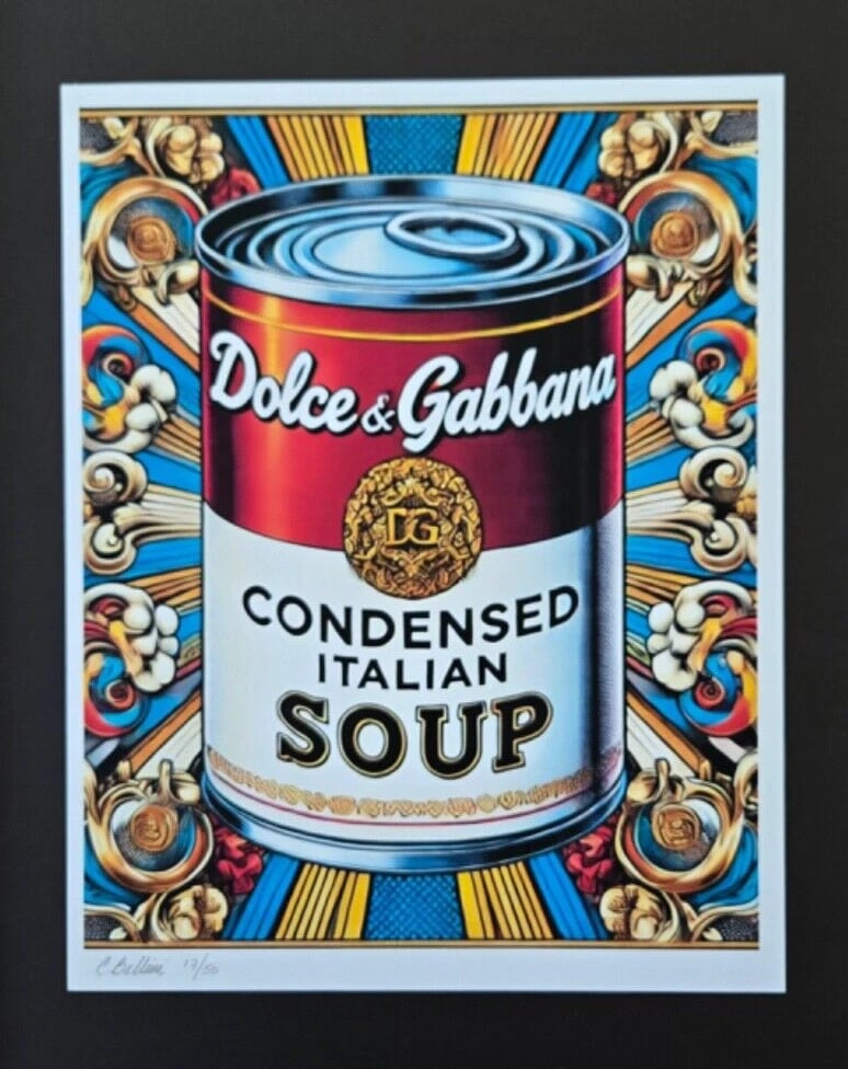 CHIARA BELLINI + DOLCE & GABBANA SOUP Hand Signed Authentic Print LtdEd COA - 2