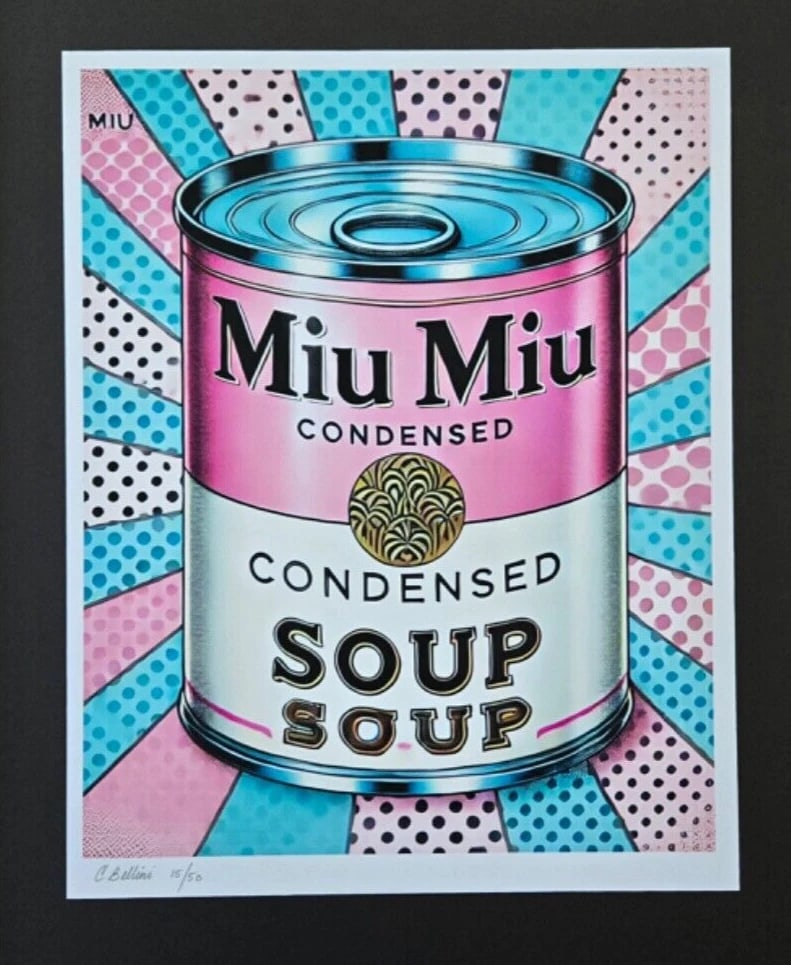 CHIARA BELLINI + MIU MIU SOUP Hand Signed Authentic Print LtdEd COA - 2