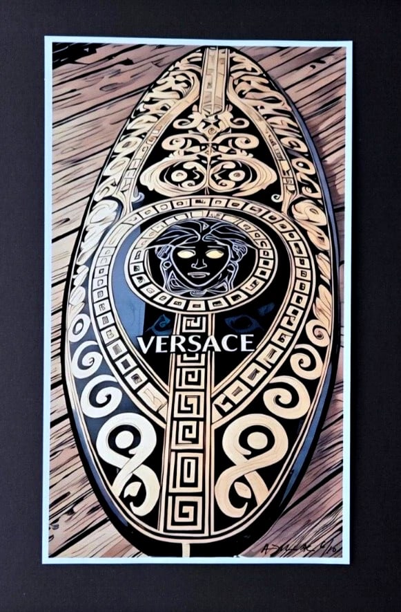 ALEXANDER DULAC | MY VERSACE SURFBOARD Hand Signed Authentic Only 10 COA - 3