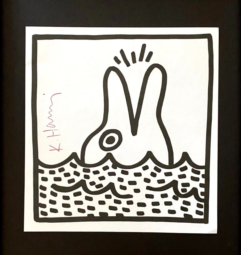 Keith Haring | Vibrant & Iconic Print Signed Mounted & Framed 14x11 - 2