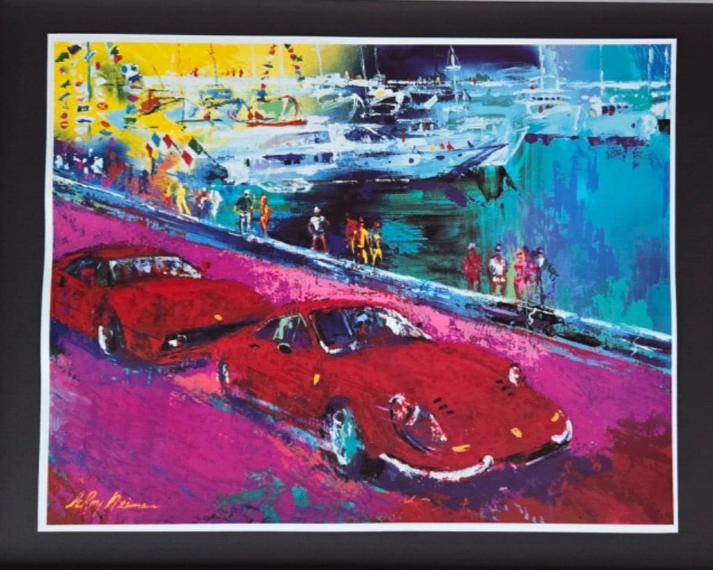 LeRoy Neiman LIFE IN MONACO Signed Pop Art Mounted & Framed New 14x11 M - 2