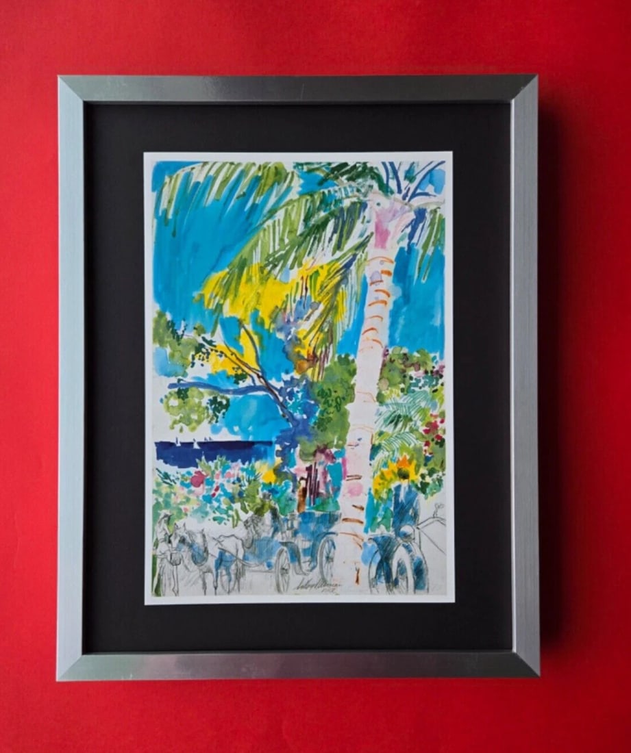 LeRoy Neiman LIFE IN MONACO Signed Pop Art Framed New 14x11 LUXURY MONTECARL0: Signed on the Plate This piece is mounted on a 14 x 11 in. black acid free premium black board. Framed covers an area of 15x12in. Reserve: $120.00 Shipping: Domestic: Flat-rate of $29.00 to anywhere w