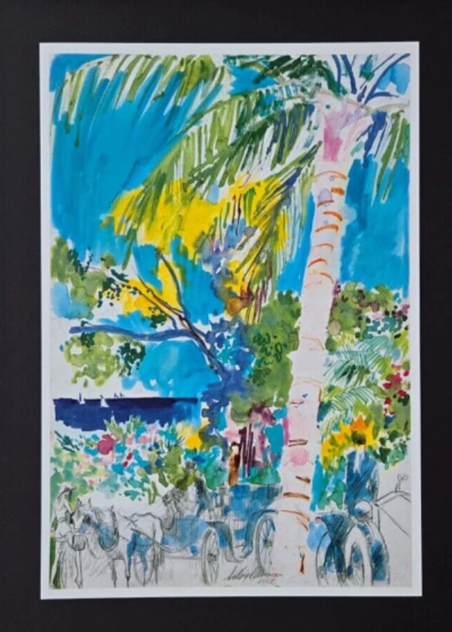 LeRoy Neiman LIFE IN MONACO Signed Pop Art Framed New 14x11 LUXURY MONTECARL0 - 2
