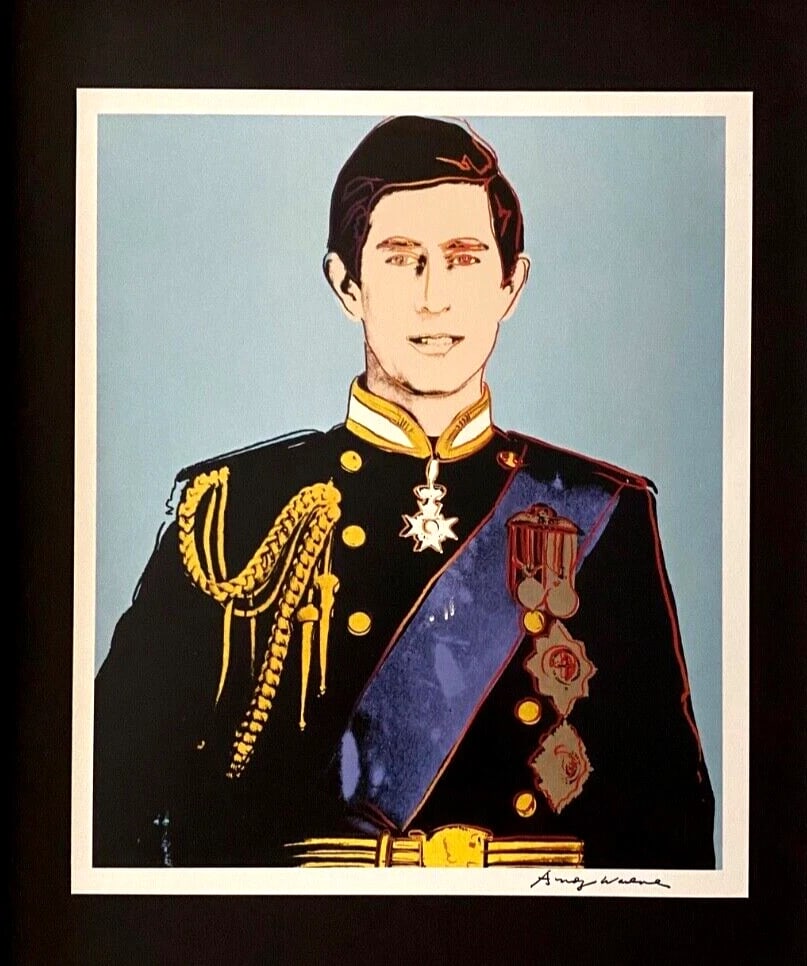 Andy Warhol | Vintage 1984 Prince Charles King Print Signed | Mounted and Framed - 2
