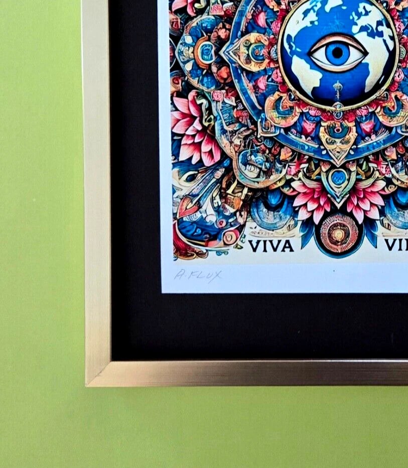 AIDAN FLUX | Hand Signed Authentic Ltd ED of 10 Print Framed Viva La Vida COA - 3