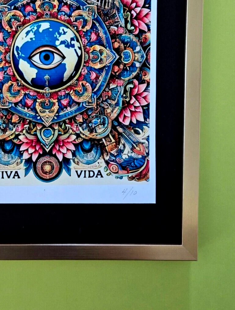 AIDAN FLUX | Hand Signed Authentic Ltd ED of 10 Print Framed Viva La Vida COA - 4