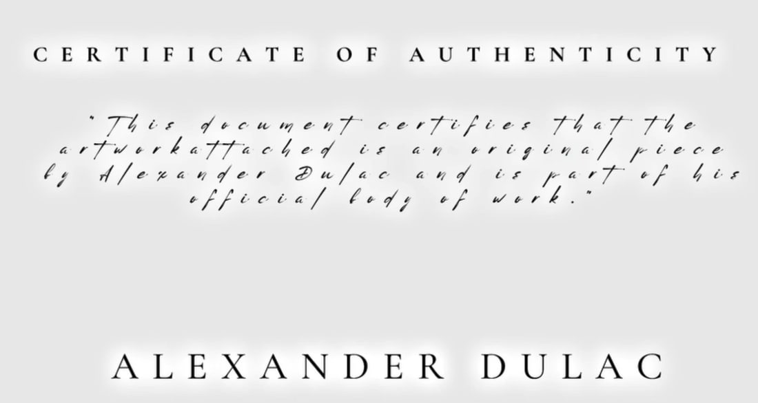 ALEXANDER DULAC | BALENCIAGA Hand Signed Authentic Print Edition of 10 | COA - 5