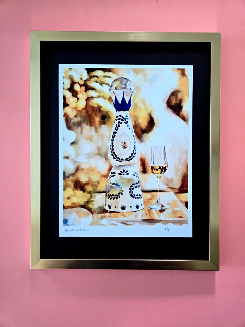 ALEXANDER DULAC | TEQUILA CLASE AZUL Hand Signed Authentic Print Ed. of 10 | COA: My art is a celebration of the grandeur and splendor of the 21st century. Through my portraits, I seek to immortalize those who not only define but also inspire aspiration and luxury in our contempora