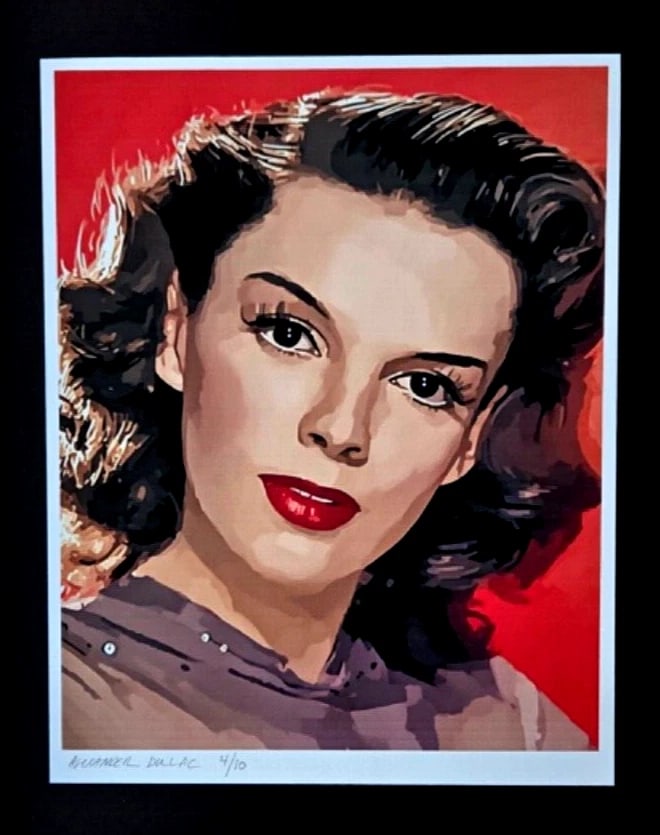 ALEXANDER DULAC | JUDY GARLAND Hand Signed Authentic Print Ed.of 10 COA - 3