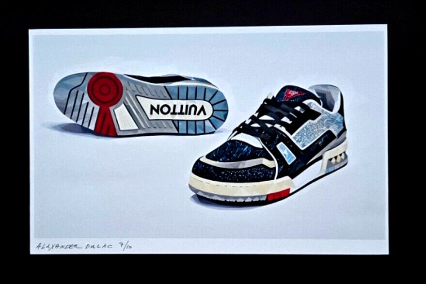 ALEXANDER DULAC MY SNEAKERS Hand SignedPrint Only 10 COA - 3