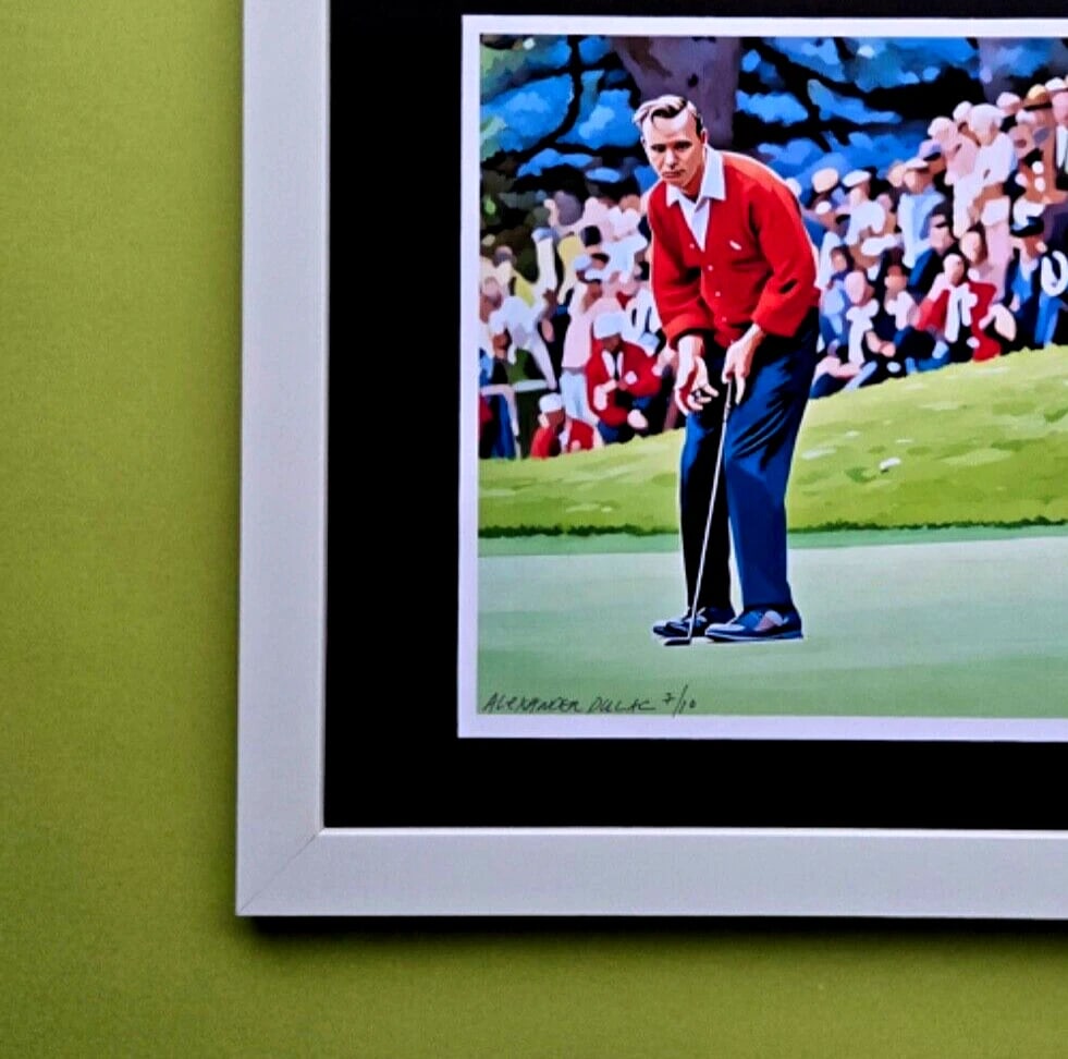 ALEXANDER DULAC | ARNOLD PALMER GOLF Hand Signed Print Ed. of 10 | COA - 3