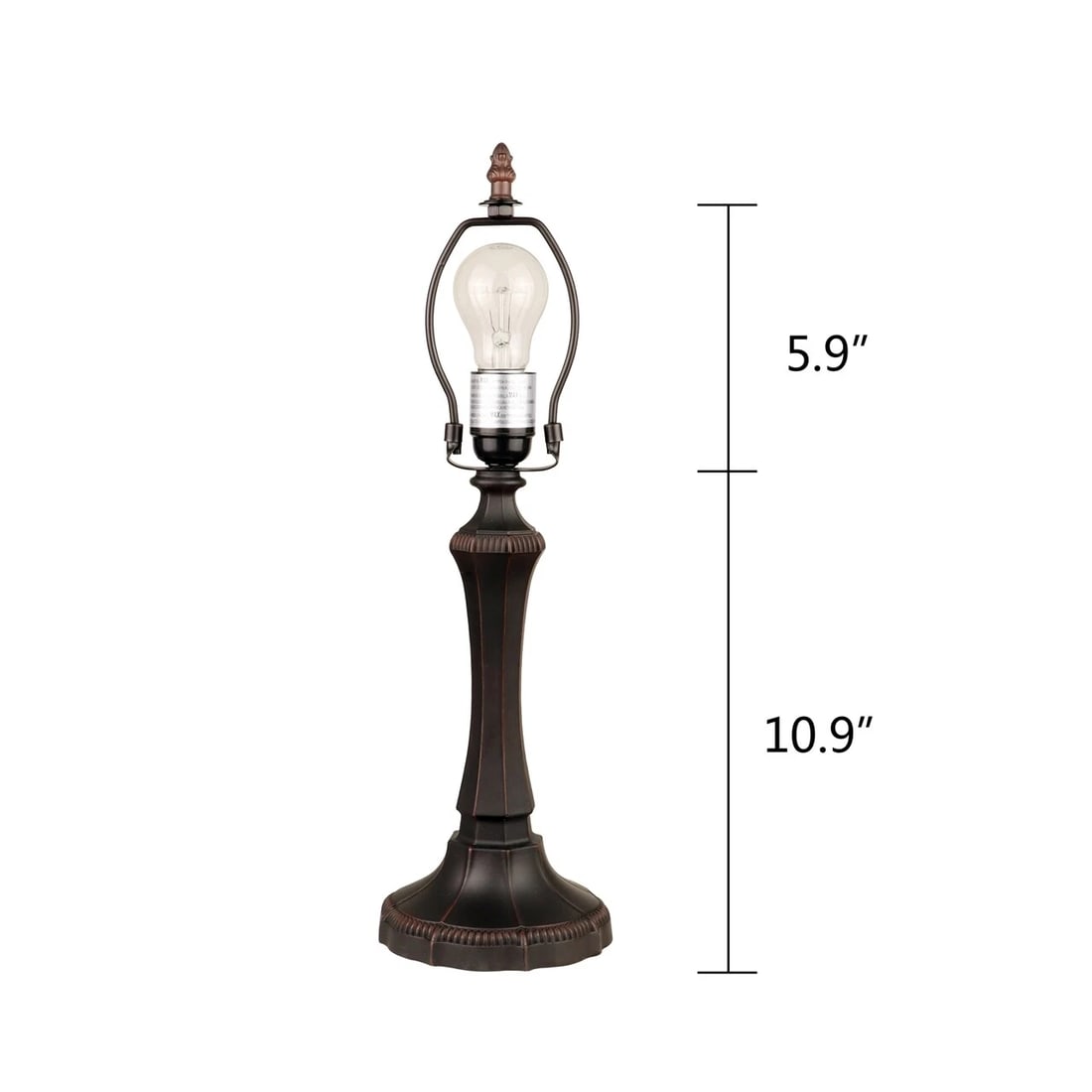 18" 1 light Stained Glass Table Lamp - 4