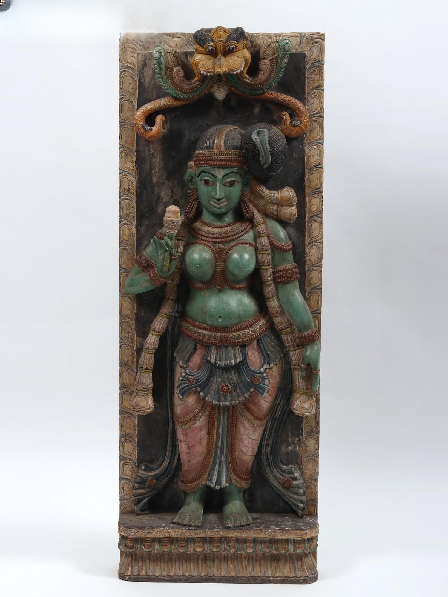 48" Large Nambudiri Brahmin Lady From Kerala | Statue Plus Wall Hanging: Title: 48" Large Nambudiri Brahmin Lady From Kerala | Statue Plus Wall Hanging Description: Additional Information: Large Sized Garden Statues Reserve: $1,340.00 Shipping: Domestic: Flat-rate of $149.