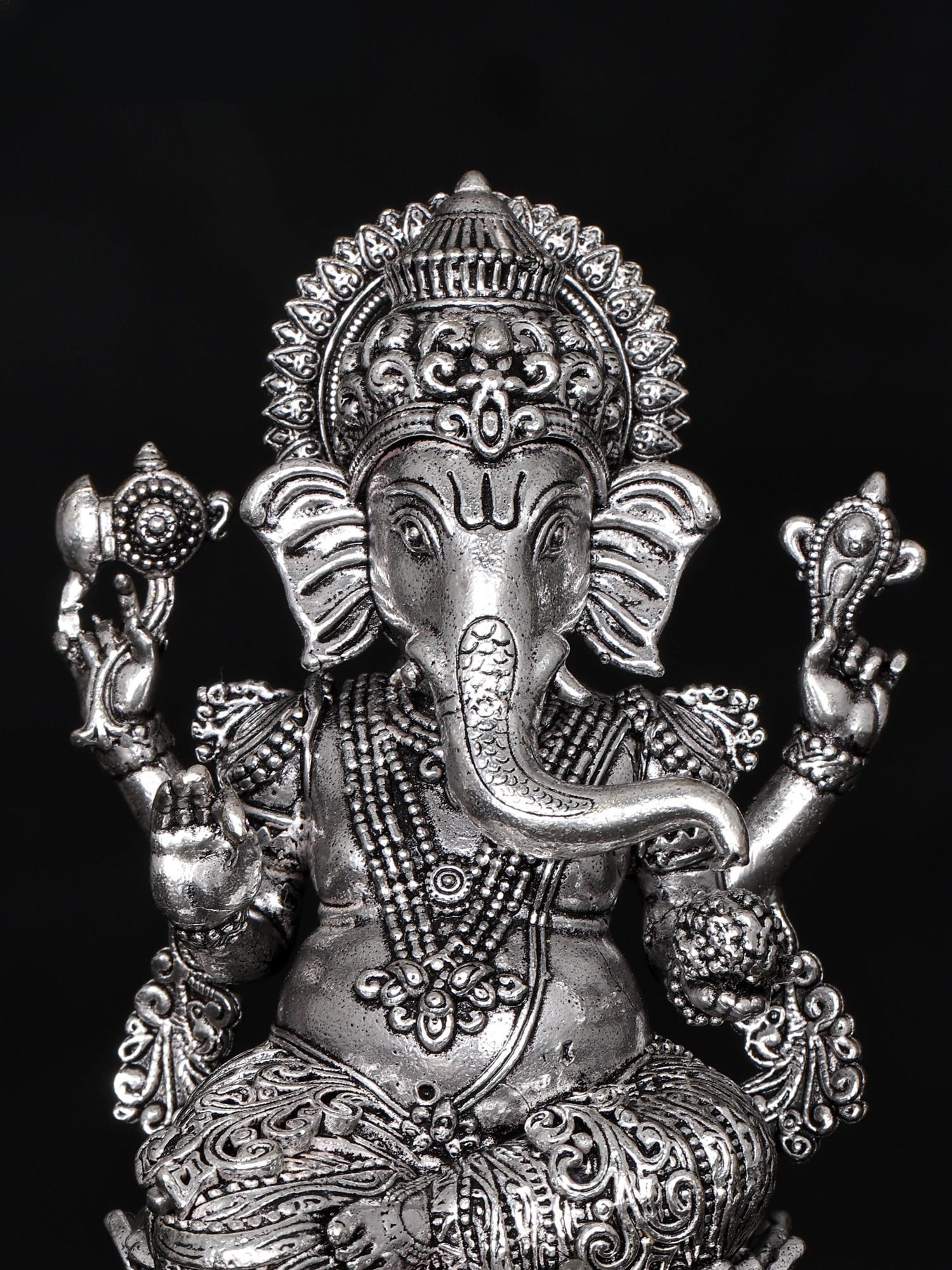 3" Attractive Superfine Lord Ganesha Statue - 2
