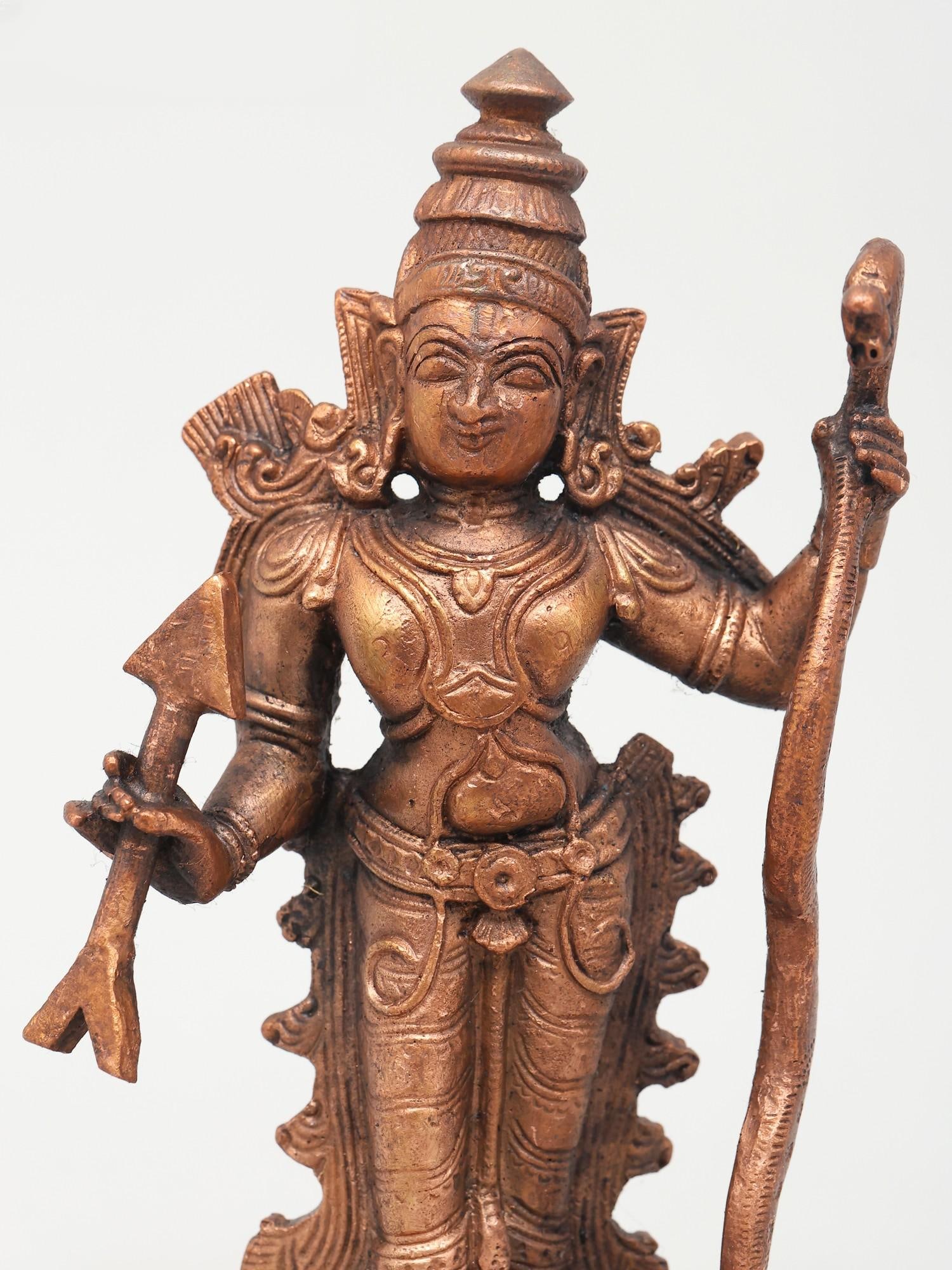 Standing Prabhu Shri Rama | Copper Statue - 2