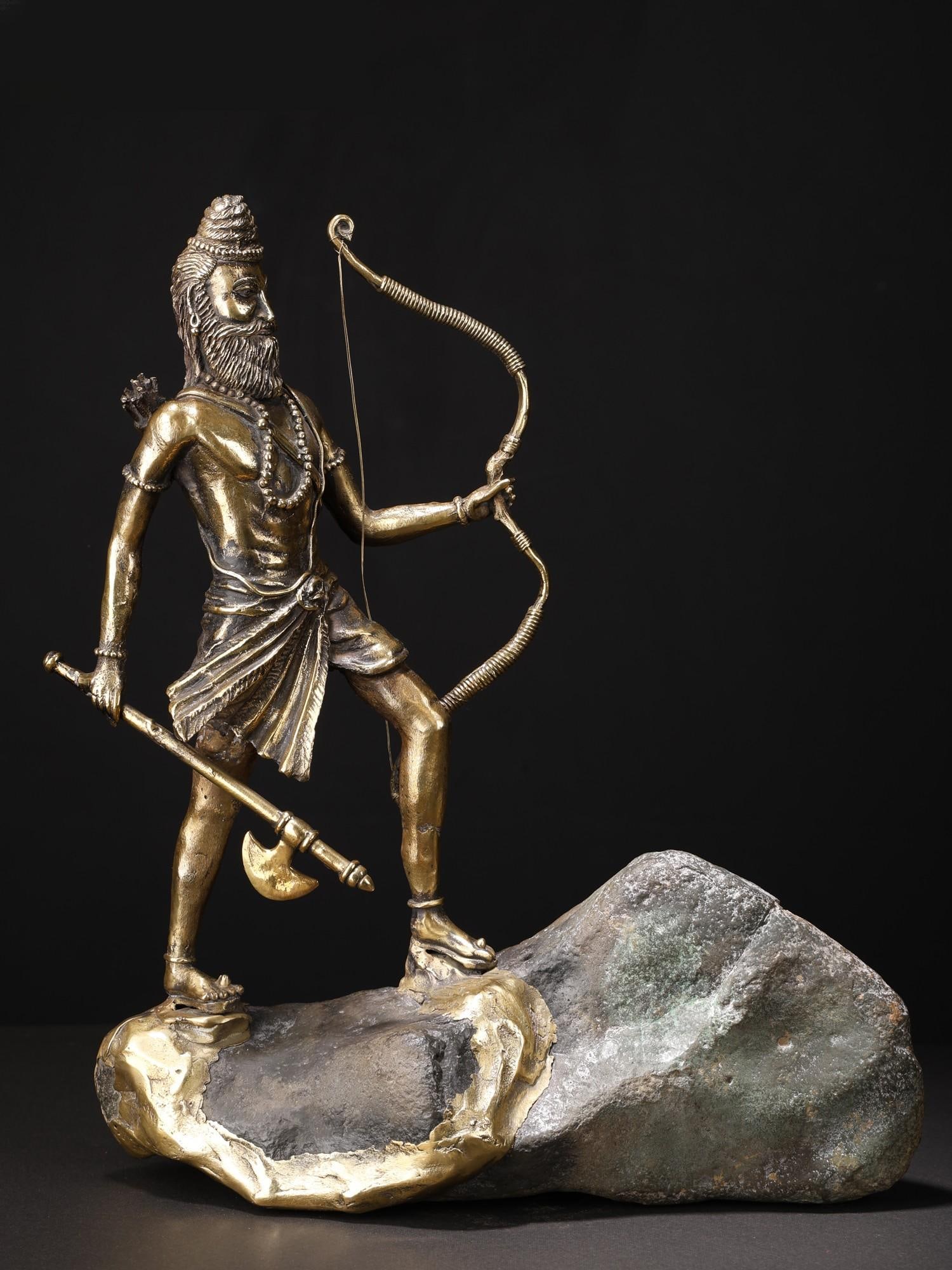 15" Lord Parashurama | Original Sculpture: Title: 15" Lord Parashurama | Original Sculpture Description: Additional Information: Hindu Gods & Goddesses Statues Reserve: $926.00 Shipping: Domestic: Flat-rate of $103.00 to anywhere within the co