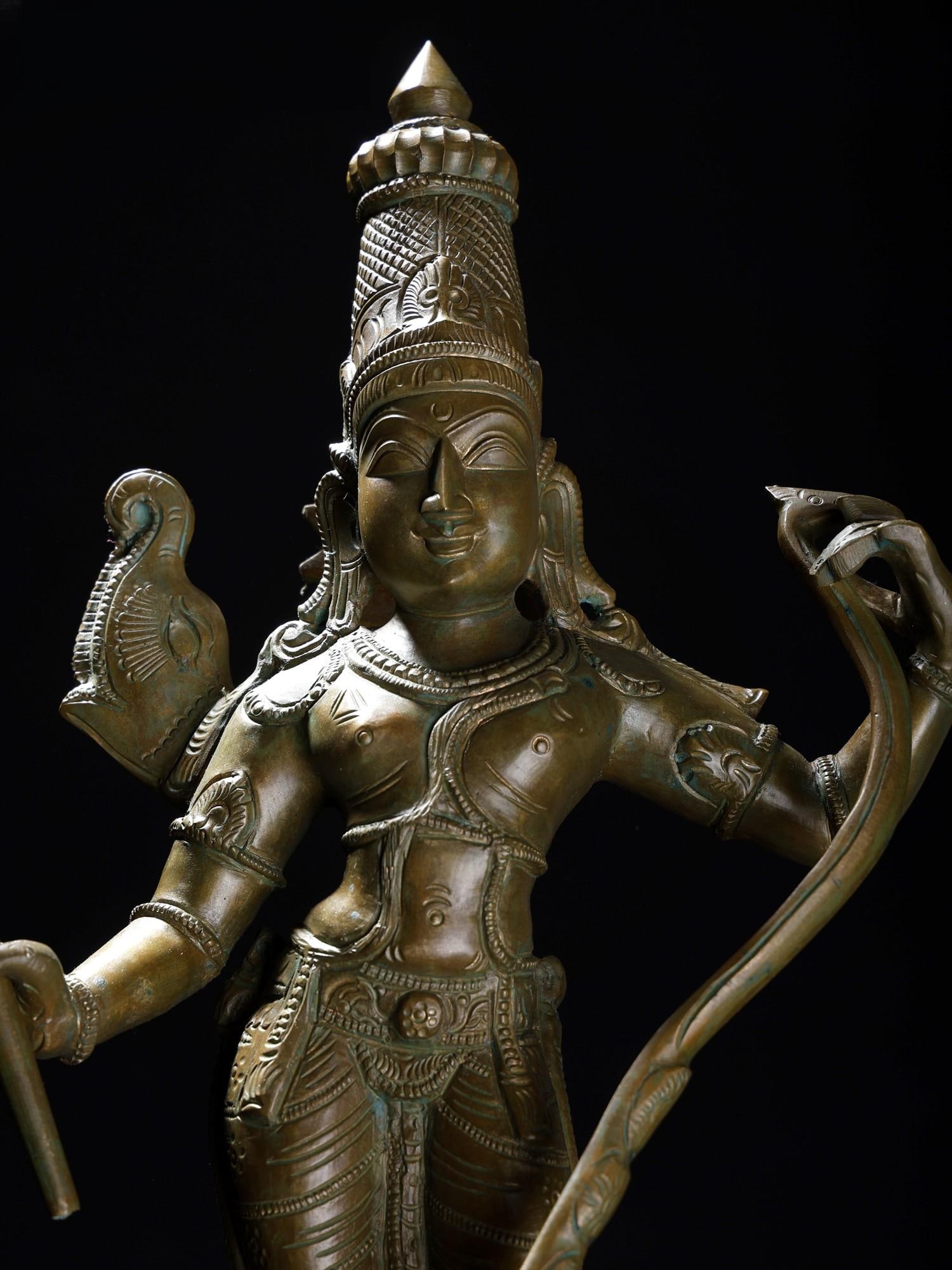 19" Lord Rama Bronze Statue - 2