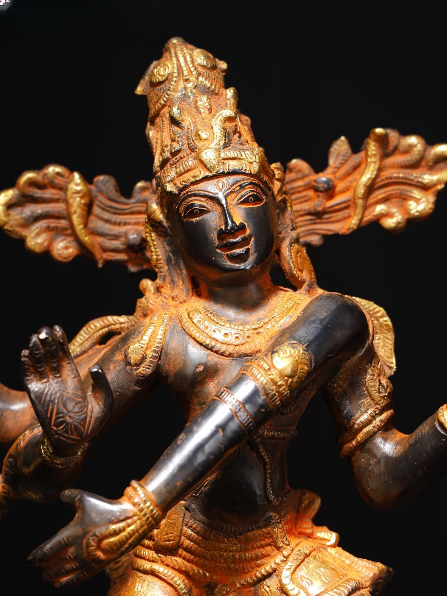 18" Nataraja (Dancing Lord Shiva) | Brass Statue - 2