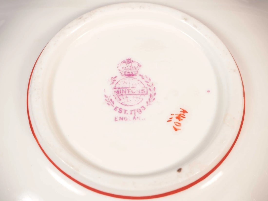Minton Rose Antique Older Candy Nut Dish Bowl Tray England A4807 - 4