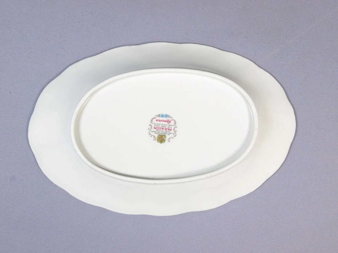 Paragon ROMANCE SANDWICH Snack TRAY Silver Platinum Rim England - 2