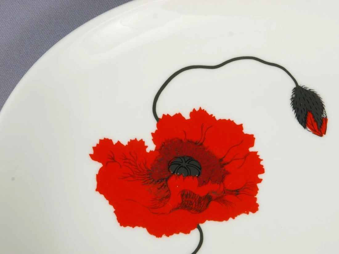 Wedgwood Susie Cooper Cornpoppy Poppy Oval Large Platter England - 2