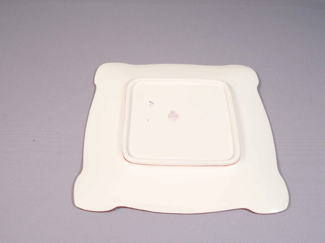 Minton Rose Antique Older Cake Sandwich Snack Tray Dish Platter England - 4