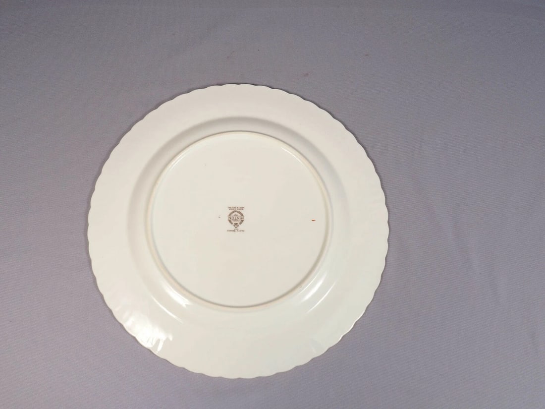 Minton Dainty Sprays S-511 Large Cake Chop Plate Platter England - 3