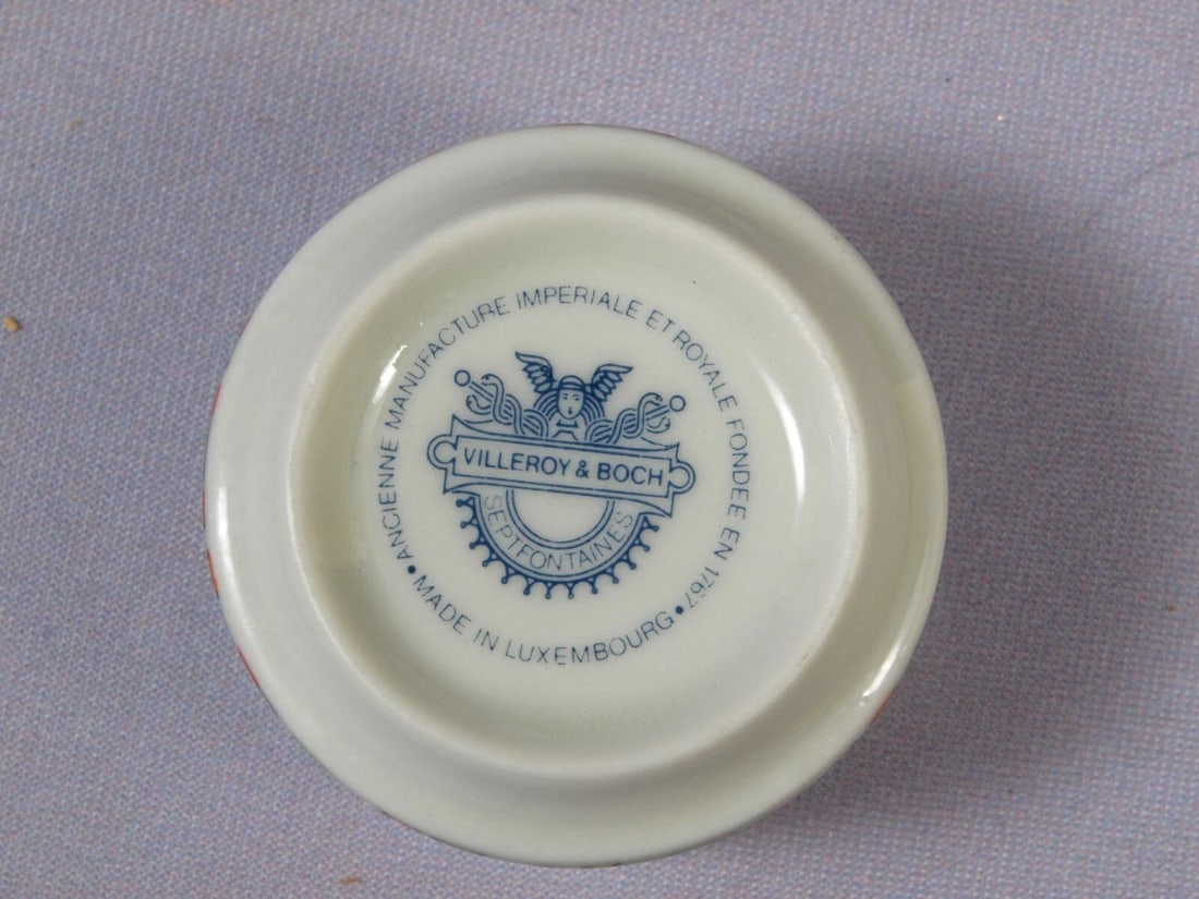 Villeroy & Boch Acapulco 2 TWO Egg Cup Holder set DISH LUXEMBOURG Vintage - 4