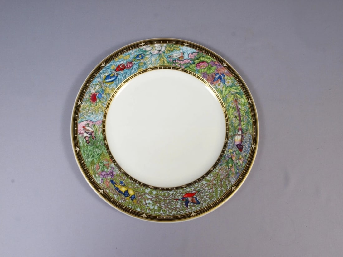 Villeroy & Boch Vie Sauvage Cake Chop Plate Platter Germany Vintage - 2
