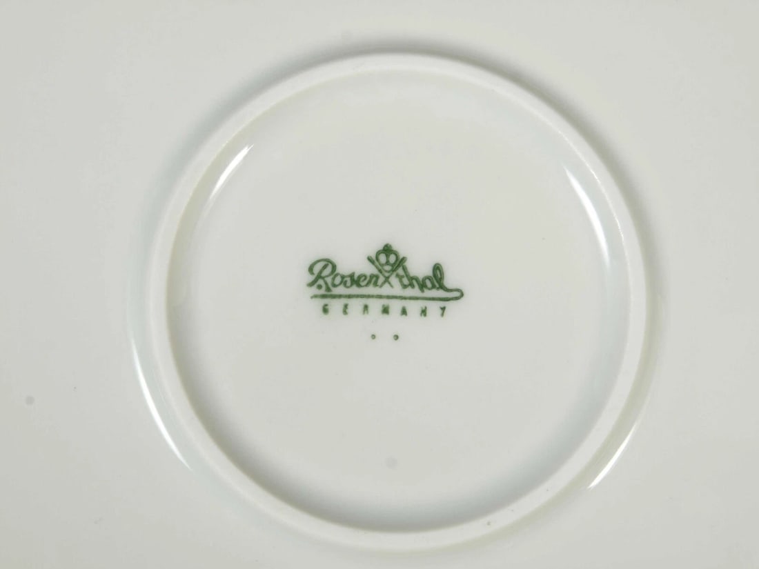 Vintage ROSENTHAL Bjorn RHAPSODY Romance Cake Chop Plate Platter Blue Germany - 5